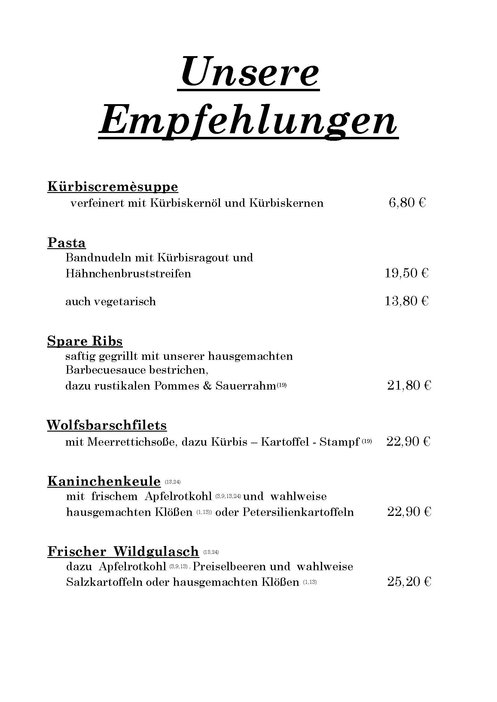 Empfehlungen